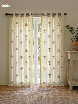 Urban Space - 100% Cotton Curtains - Madhavi Yellow