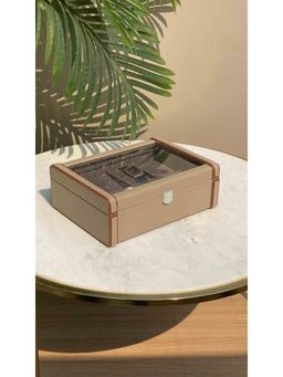 Mason Home - Naples Taupe Watch Box - 8 Slots