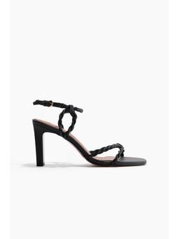 H&M - Women Black Heeled Strappy Sandals