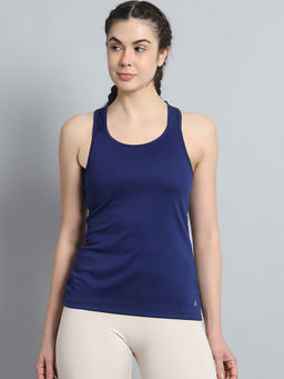 Athlisis - Navy Blue Sleeveless Lightweight Quick Dry Running Fitness Sport Tank Top