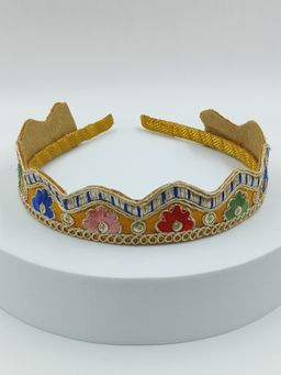 Choko - Kids Felt Crown Tiara - Gota and Zari - Gold