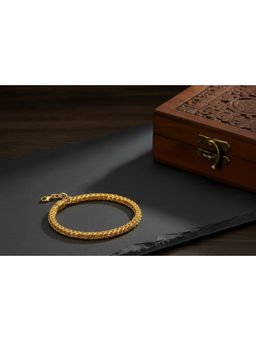 Jazz and Sizzle - Mens Gold Plated Link Chain Adjustable Bracelet