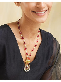 Fabindia - Red Long Necklace