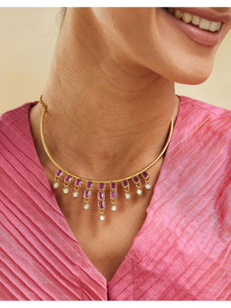 Fabindia - Pink Short Necklace