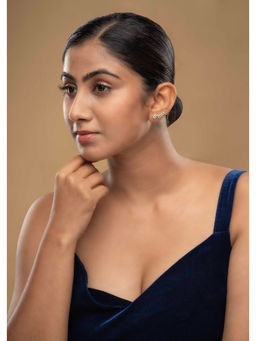 Sica Jewellery - White 925 Silver Sambac Earcuff