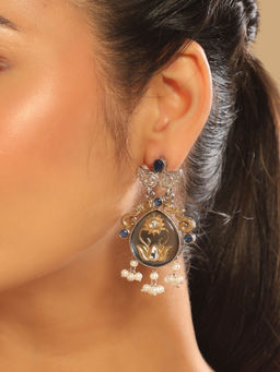 Nuyug - Multi-Color Boho Glam Dangler Earrings