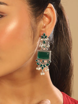 Nuyug - Sage Green Mist Dangler Earrings