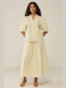 Move About Effortlessly - Multicolor Stripe Co-Ord Sets