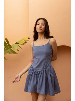 Sajke - Blue Scillia Corset Dress