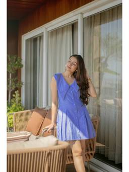Sajke - Blue Weekend Calling Dress