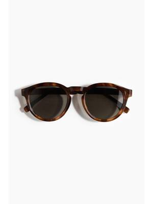 Buy H&M Men Brown Round Polarised Sunglasses - Image 1