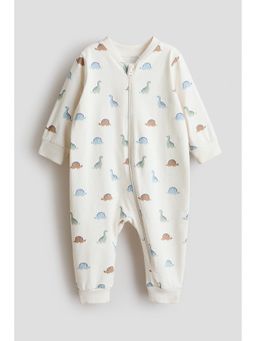 H&M - Kids White Patterned Sleepsuit
