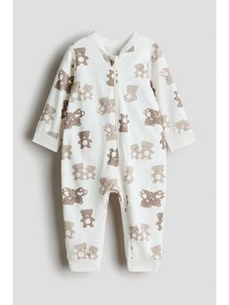 H&M - Kids White Patterned Sleepsuit