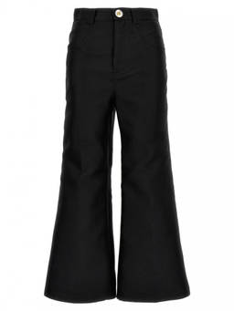 Giambattista Valli - Black Cropped Silk Blend Pant