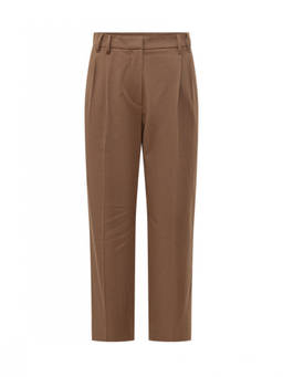 Brunello Cucinelli - Brown Tailored Flat Front Pant