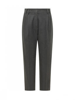 Brunello Cucinelli - Black Tailored Flat Front Pant