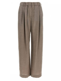 Brunello Cucinelli - Beige Relaxed Pleated Pant