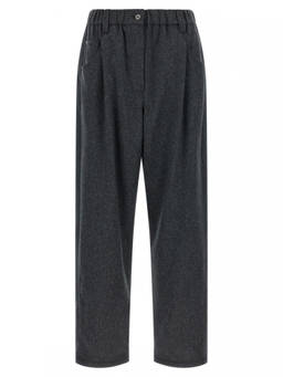 Brunello Cucinelli - Grey Tapered Pleated Pant
