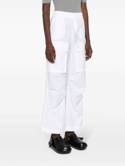 Parosh - White Straight-Leg Cotton Cargo Trouser (30)