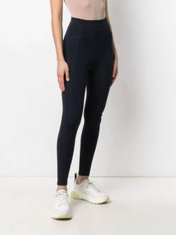 Stella McCartney - Dark Blue Logo Print Scuba Leggings