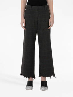 JW Anderson - Grey Distressed-Effect Straight-Leg Trouser