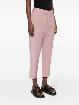 Rick Owens - Light Pink Pressed-Creased Wool Trouser (26)