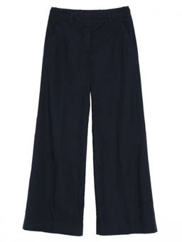 Incotex - Blue Wide Leg Cotton Trouser