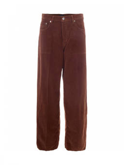 Haikure - Dark Brown Loose Flat Front Pant