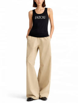 Patou - Beige Relaxed Elasticated Pant