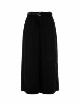 Sacai - Black Wool Wide-Leg Pant (30)