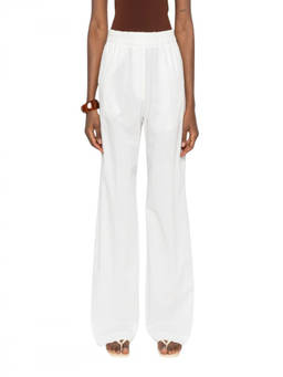 Forte Forte - White Relaxed Flat Front Pant