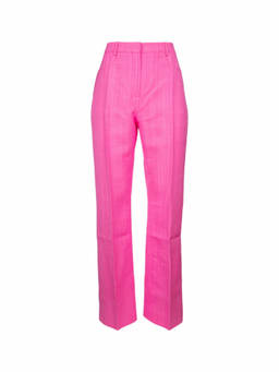JACQUEMUS - Pink Wide Leg Pant (26)