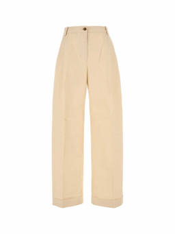 Maison Kitsune - Beige Wide Leg Pant