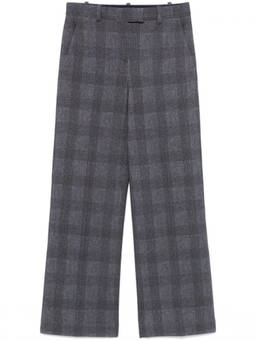 Circolo 1901 - Blue/Grey Checked Trouser