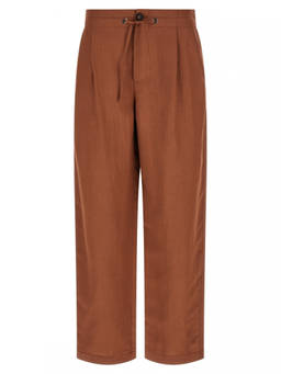 Brunello Cucinelli - Brown Relaxed Drawstring Pant (28)