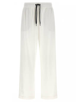 Brunello Cucinelli - White Relaxed Drawstring Pant
