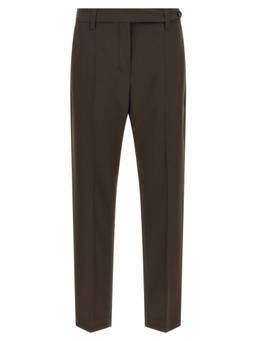 Brunello Cucinelli - Brown Tapered Flat Front Pant