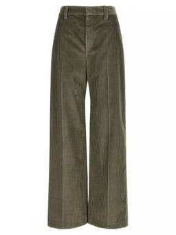 Brunello Cucinelli - Green Flat Front Pant