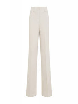 Peserico - Beige Straight Flat Front Pant