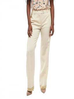 Moschino - Beige Tailored Flat Front Pant