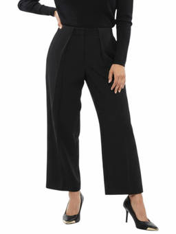 BALMAIN - Black Tapered Pleated Pant (26)