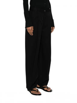 Toteme - Black Relaxed Fit Pant