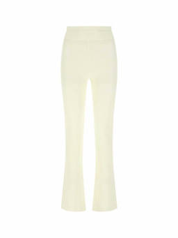 Andreadamo - Ivory Stretch Viscose Blend Pant