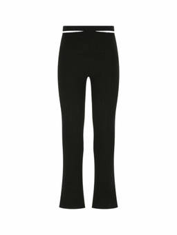 Andreadamo - Black Stretch Viscose Blend Pant (30)