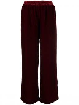 Gold Hawk - Red Velvet Wide-Leg Trouser (24)