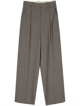 Alysi - Brown Blend Wide-Leg Trouser (28)