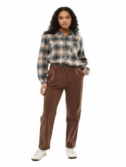 Woolrich - Brown Tapered Pleated Pant (27)