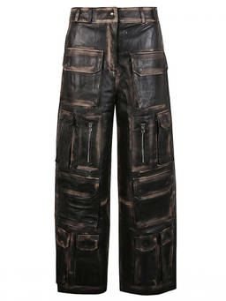 Fermas.Club - Black Leather Cargo Trouser (24)
