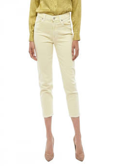 7 For All Mankind - Light Yellow Skinny Pant (27)