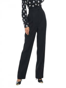 Fabiana Filippi - Black Tailored Pleated Pant (30)